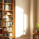 Cozy bookshelf displaying best personal development books for beginners