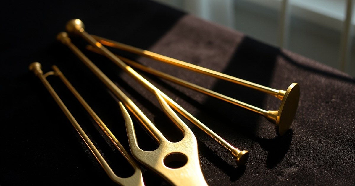 Tuning forks on velvet illustrate How to Stop Negative Self-Talk, Rewire Inner Voice