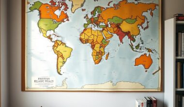 World map and international books representing global audience reach