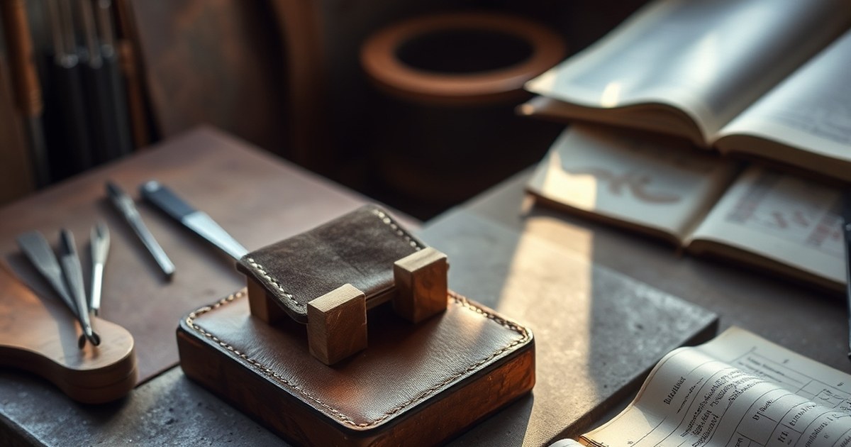 Orderly leather workshop bench showing the benefits of self-discipline for entrepreneurs
