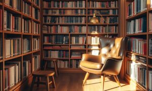 Bookshop self-development shelves illustrating best personal development courses for small business owners