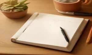 Leather planner and brass pencil flat-lay illustrating best self discipline planner for entrepreneurs 2026