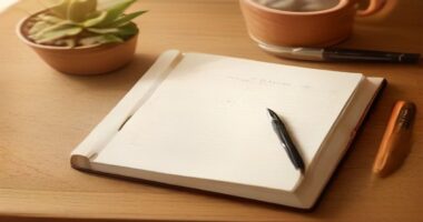 Leather planner and brass pencil flat-lay illustrating best self discipline planner for entrepreneurs 2026