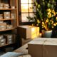Small e-commerce fulfilment studio with kraft boxes and thank-you cards illustrating customer retention strategies
