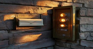 Brass mailbox beside modern intercom illustrating email vs SMS customer retention channels