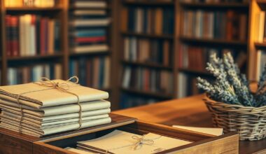 Independent bookshop counter with wrapped parcels showing best ways to monetize a personal development blog